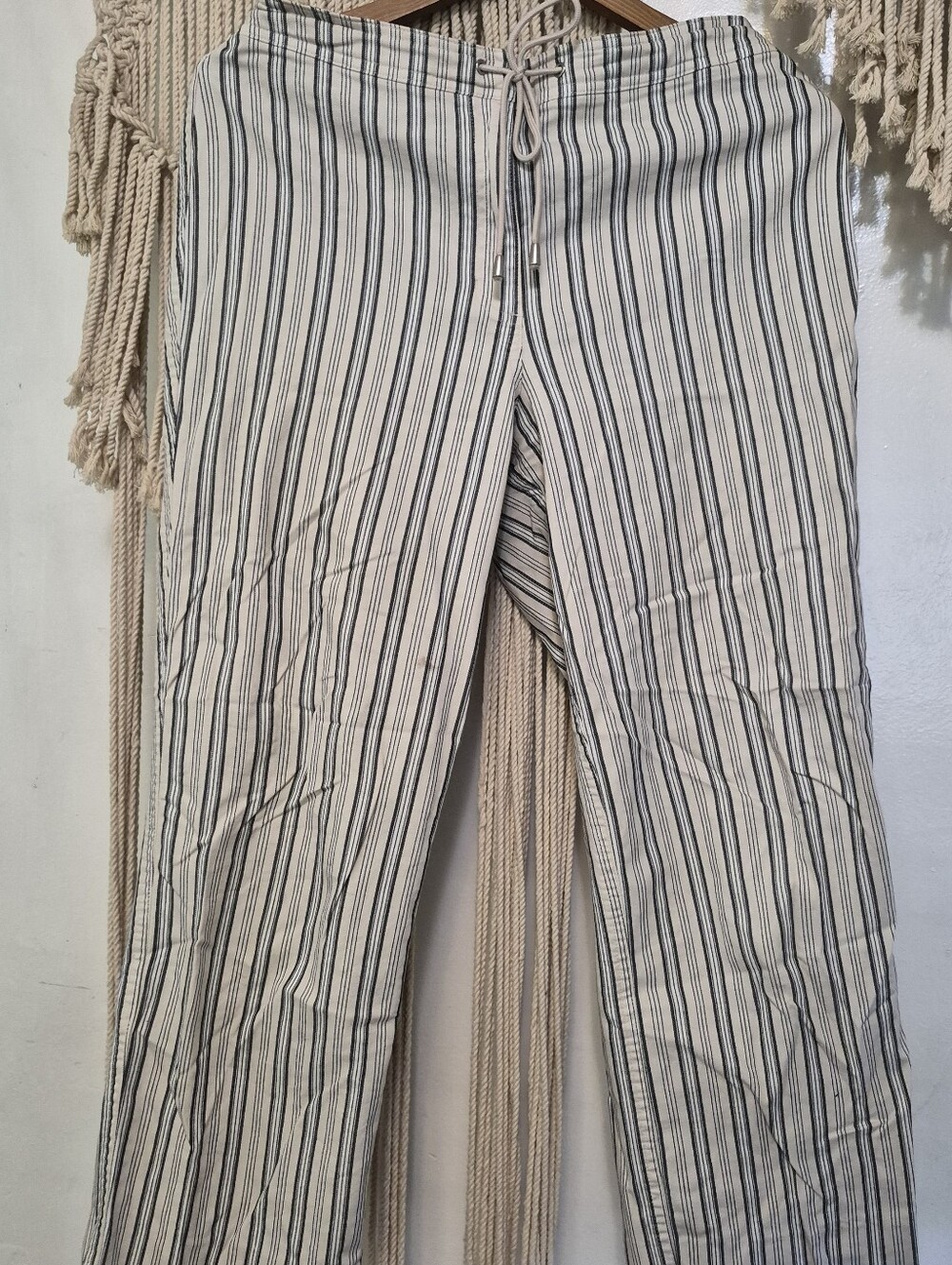 Valerie Stevens Striped Crop Pants